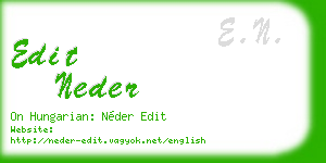 edit neder business card